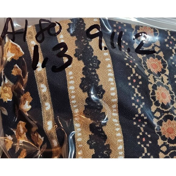 Gilli Womans Midi Dress S Rayon Black Gold Boho Chic Date Night Whimsygoth - Picture 8 of 14